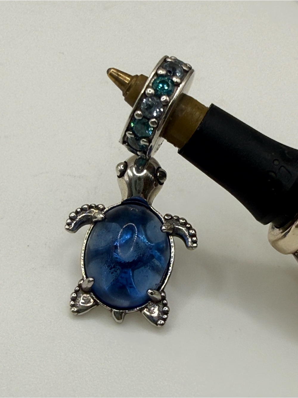 Pandora Rich Blue Sea Turtle Charm!